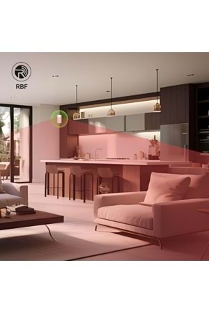 ROOMBANKER PIR Hareket Sensörü PS1-Geniş Algılama Aralığı: 12m ( aralık) / 110° (yatay) - 10 kg'a kadar Evcil Hayvan Bağışıklığı-En Son Algılama Teknolojileri-Uzaktan İletişim