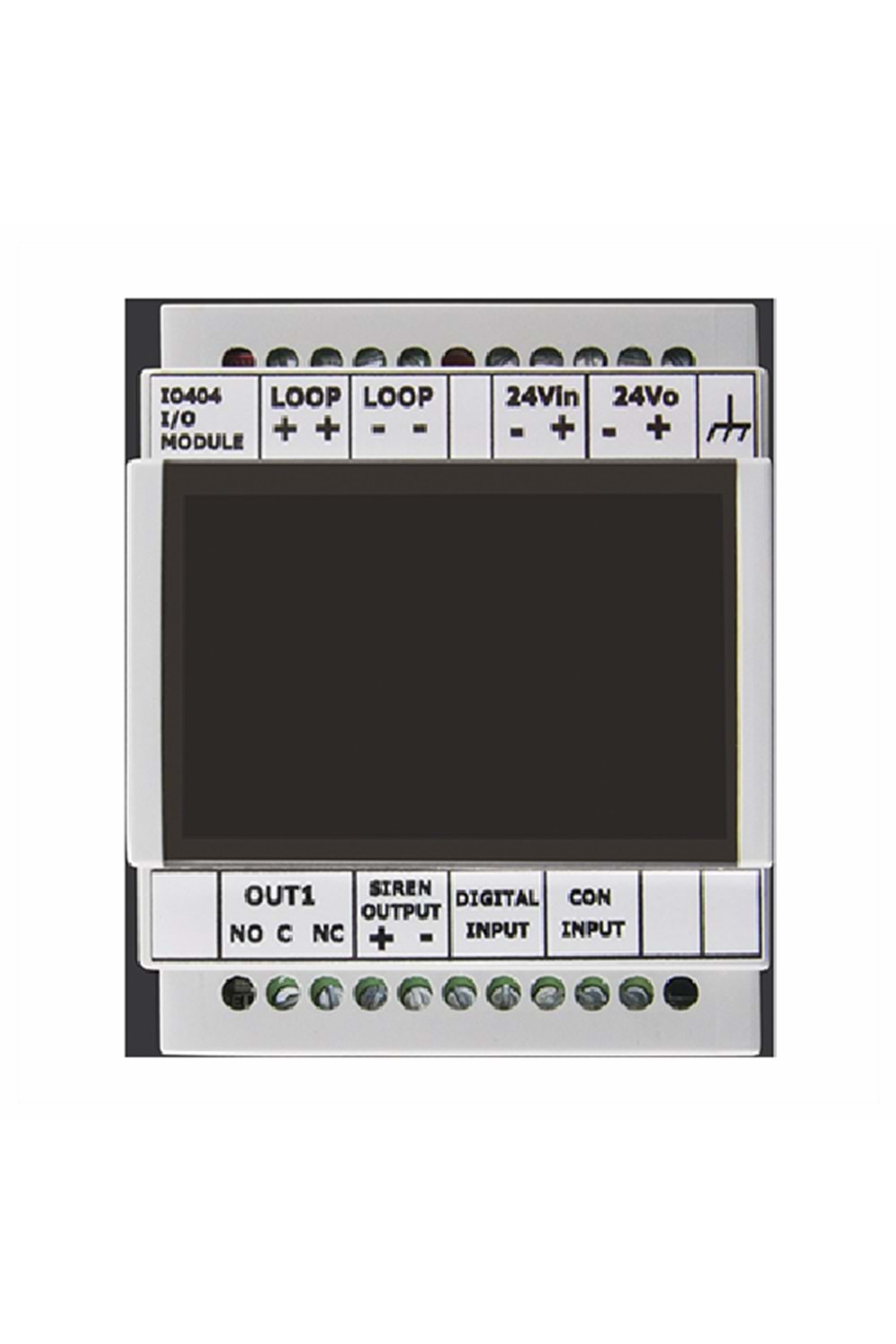CODESEC IO404 Adresli Seçilebilir Fonksiyonlu Giriş/Çıkış ModülüAdresli giriş/çıkış modülünün süpervize siren kontrol modülü, zone kontrol modülü, süpervize giriş modülü ve çıkış modülü olarak 4 farklı fonksiyonu bulunmaktadır. Dipswitch ile aynı and
