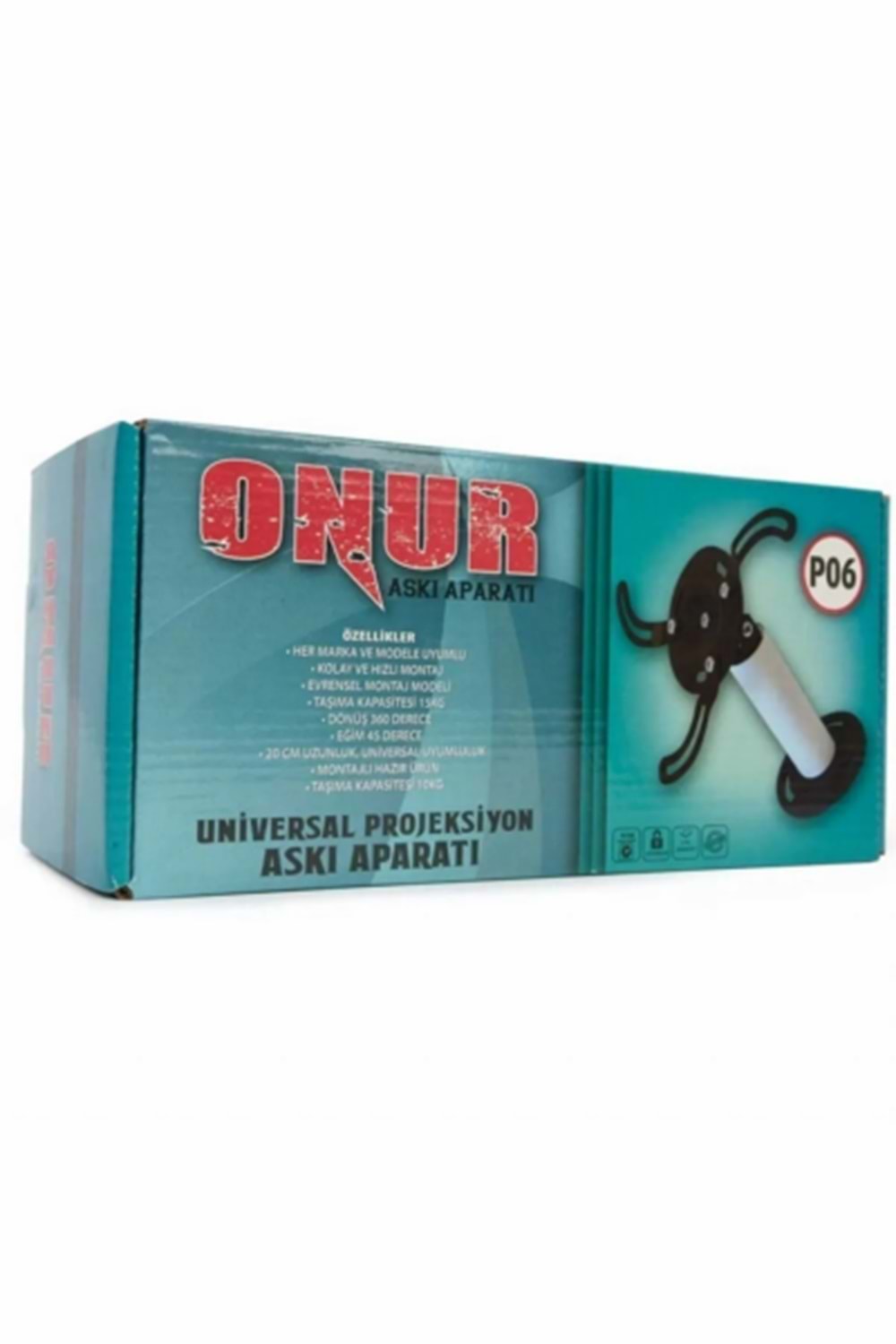 Onur P06 Teleskopik Projeksiyon Askı Aparatı Uzun ModelOnur