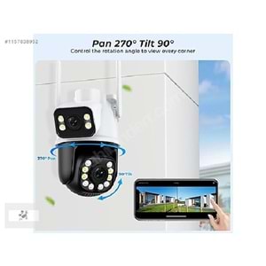 O-KAM 3011 WİFİ GÜVENLİK KAMERASI IP ÇİFT KAMERALI