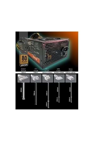 SPRANGE PS500-80P 500Watt 80 Plus White Power Supply