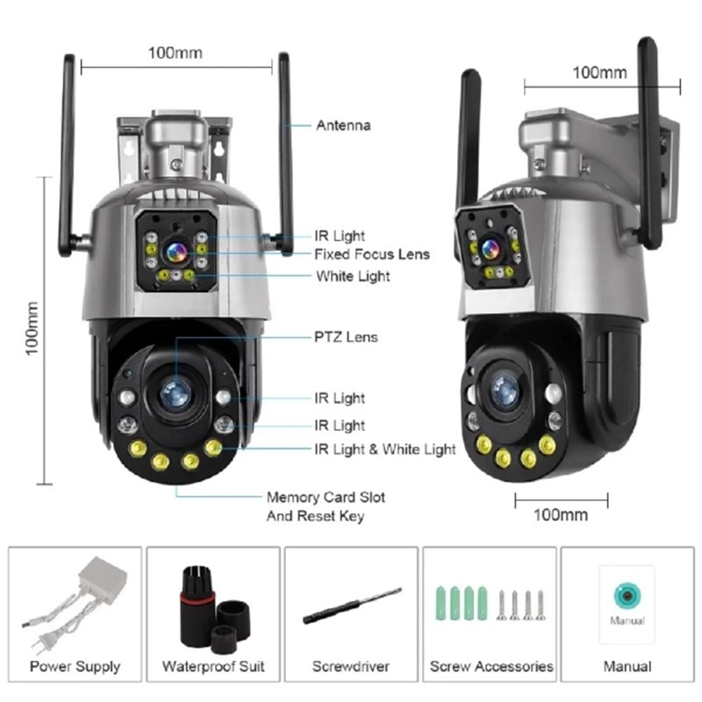 ALOSAT SR36X OPTİK ZOOMLU WİFİ KABLOSUZ KAMERA