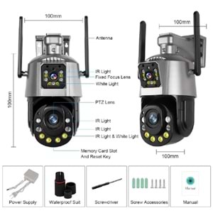ALOSAT SR36X OPTİK ZOOMLU WİFİ KABLOSUZ KAMERA