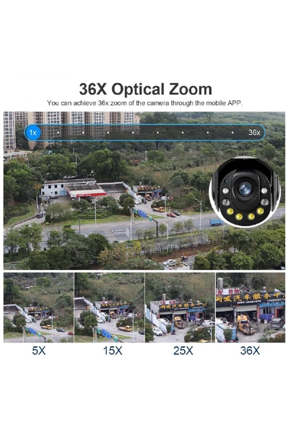 ALOSAT SR36X OPTİK ZOOMLU WİFİ KABLOSUZ KAMERA