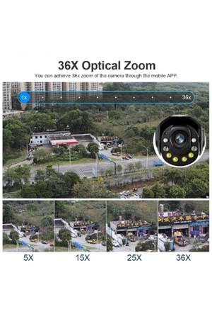 ALOSAT SR36X OPTİK ZOOMLU WİFİ KABLOSUZ KAMERA