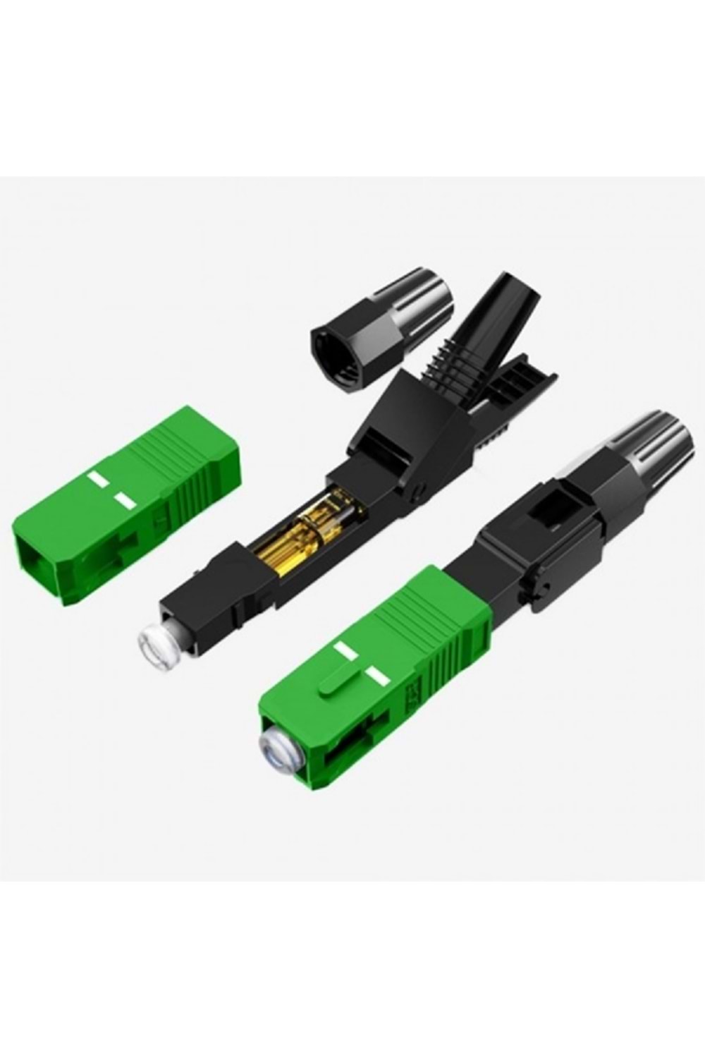 ALOSAT SC-APC FİBER OPTİK FAST CONNECTOR (MAKİNESİZ SONLANDIRMA)
