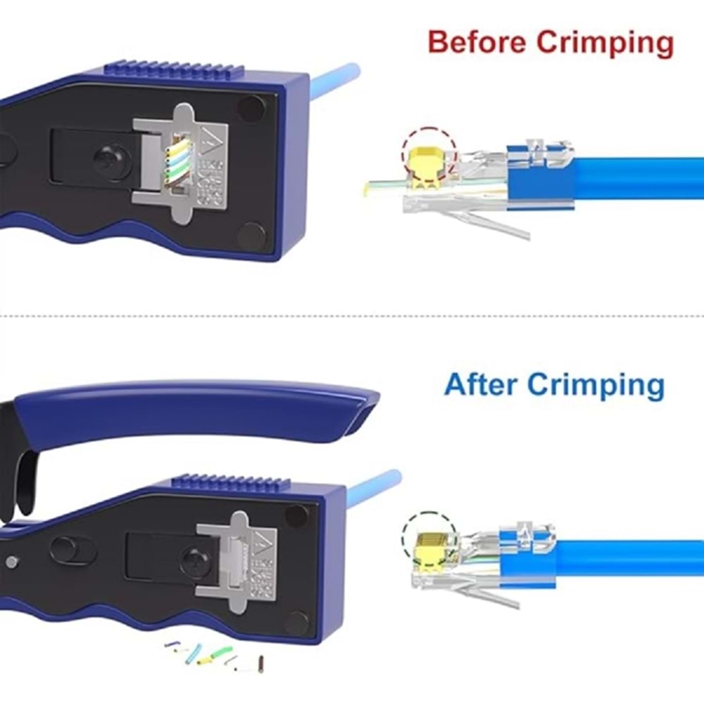 ALOSAT SSRJ45 YENİ NESİL KESME SIKMA PENSESİ ERGONOMİK TASARIM YÜKSEK KALİTE
