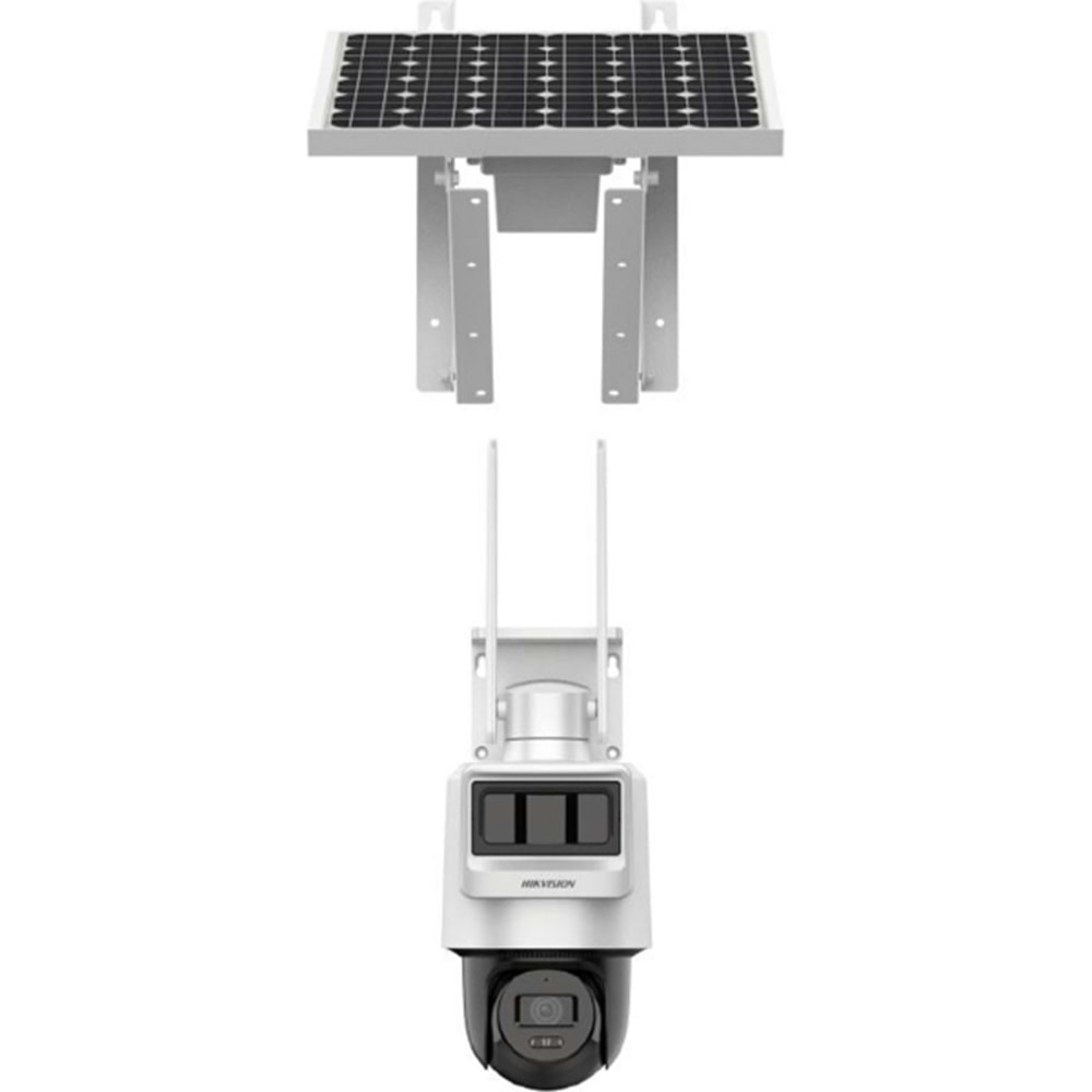 Hikvision DS-2DE2C400IWG-K/4G/C05S10 4mpix 2.8 mm 30 mt Gece Görüşü Dahili Mikrofon Pır+Radar 4g, Solar Pt Ip Kamera