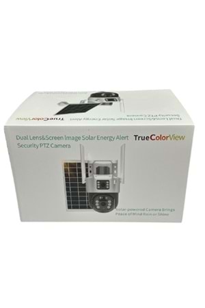 ALOSAT 4G-990 4G Sim Kart Güneş Kamerası Çift Lens Dış Mekan 6MP 4K Pil IP Kamera PIR Gece Görüş V380 Pro CCTV Güvenlik True Colour View Dual Lens Camera