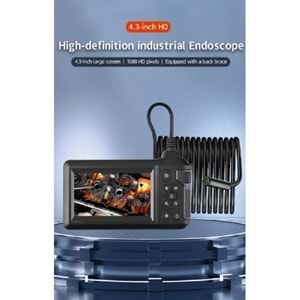 ALOSAT Y-4889 30Metre 2 Kameralı Monitörlü Sert Tel Kablolu Yılan Kamera