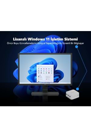 DARK MPC MPC-N101 N100 16GB 512GB SSD W11P Gümüş Mini Bilgisayar