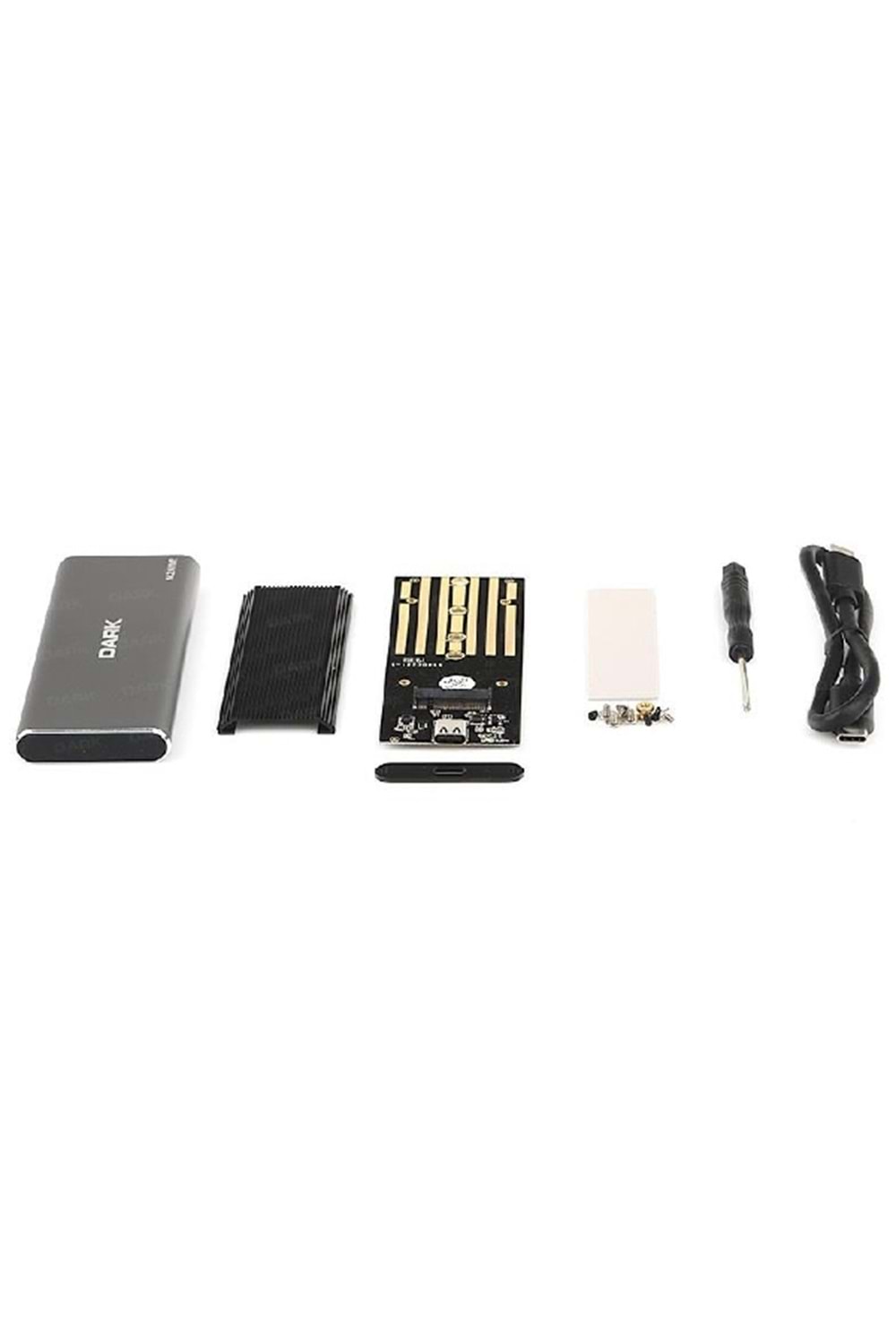 DARK DK-AC-DSEM4 NVME M2 SSD USB 3.0 Type C USB Harici HDD Kutusu