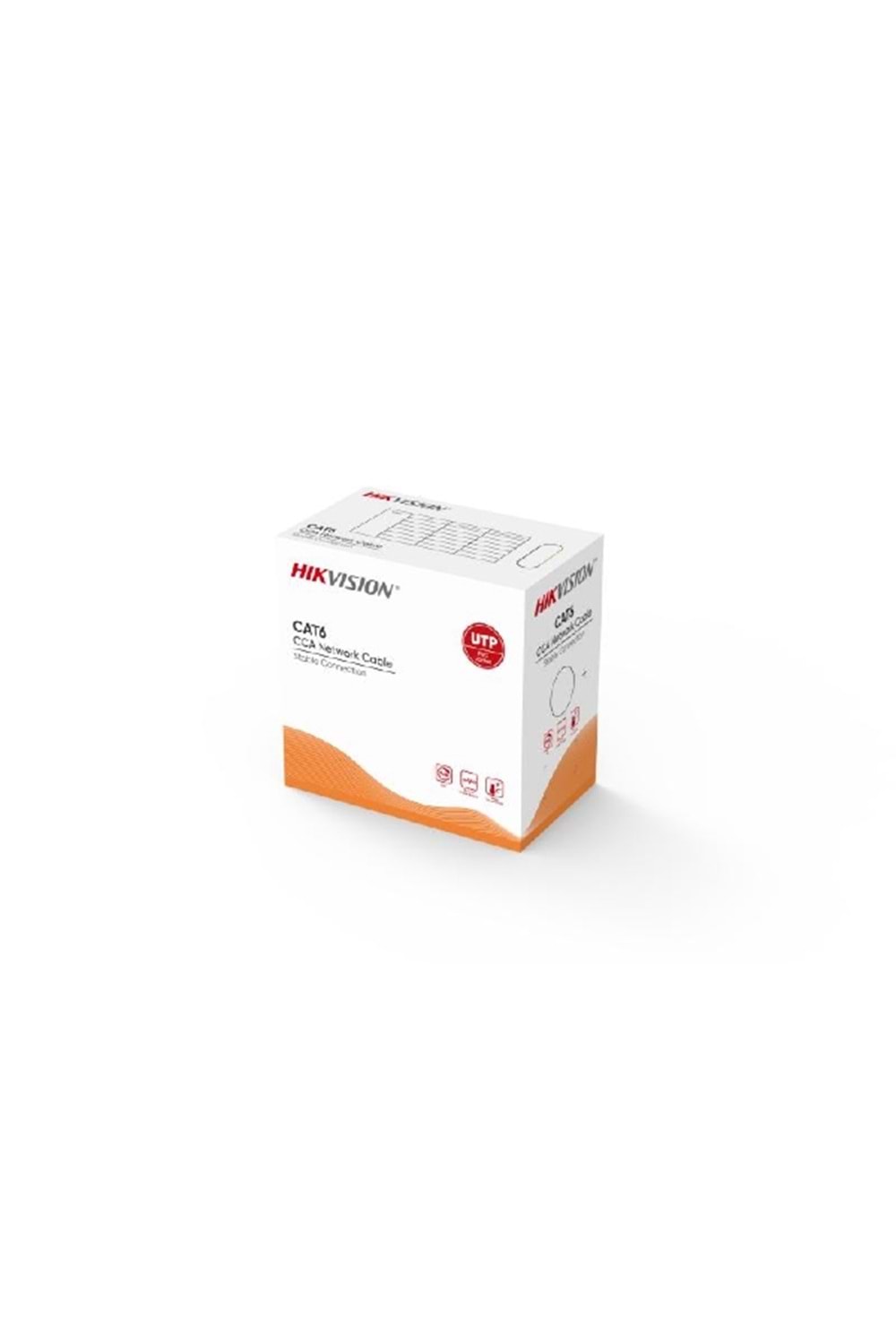 HIKVISION DS-1LN6UU/CCA(O-STD) CAT6 - CCA UTP 305 Metre 23AWG - 0.57mm Network Kablosu GRI