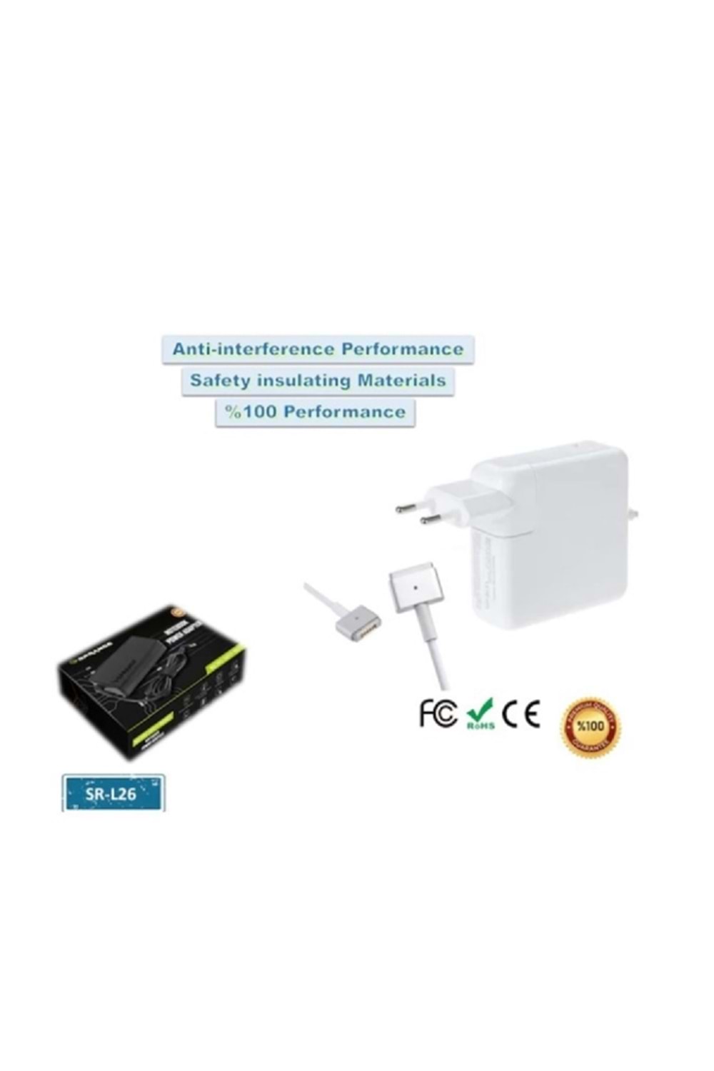 SPRANGE SR-L26 16.5V 3.65A 60W MAGSAFE 2 APPLE MACBOOK Notebook Adaptör