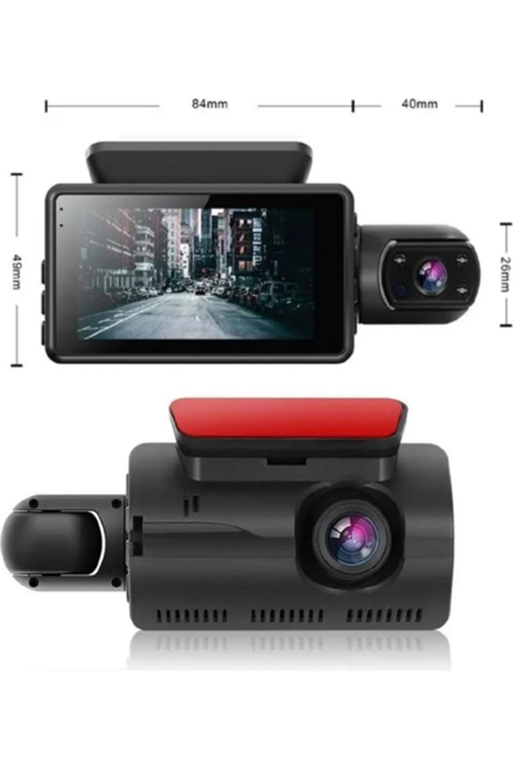 ALOSAT Araç Içi & Dışı Çift Lensli Wifi Kamera – 1080P Hd,gece Görüşlü A68