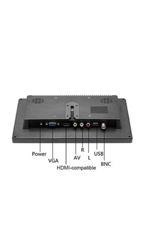 ALOSAT MY1085 10 INCH 12V HDMI/VGA/AV/BNC/USB INPUT SESLİ MONİTÖR
