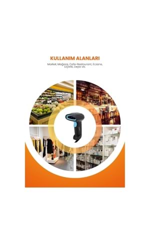 MPIA BS-1 USB Kablolu 1D/2D Barkod & Karekod Okuyucu