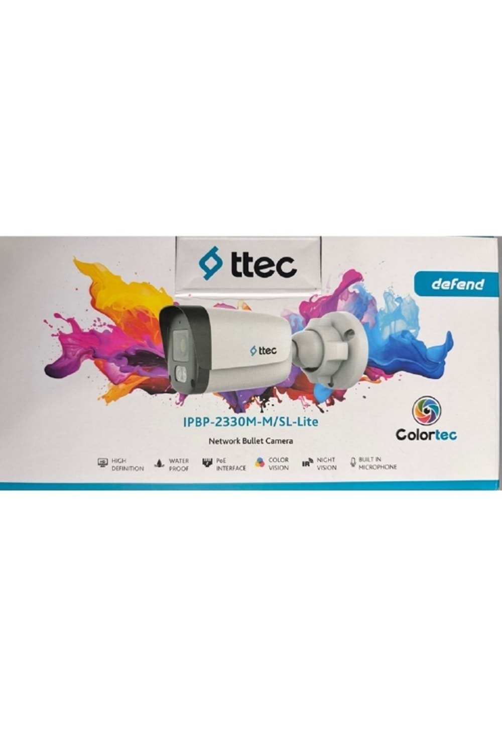 Ttec IPBP-2330M-M/SL-LITE 2mp 2.8mm 30 Metre H265+ IP67 Smart LED Bullet Ip Kamera