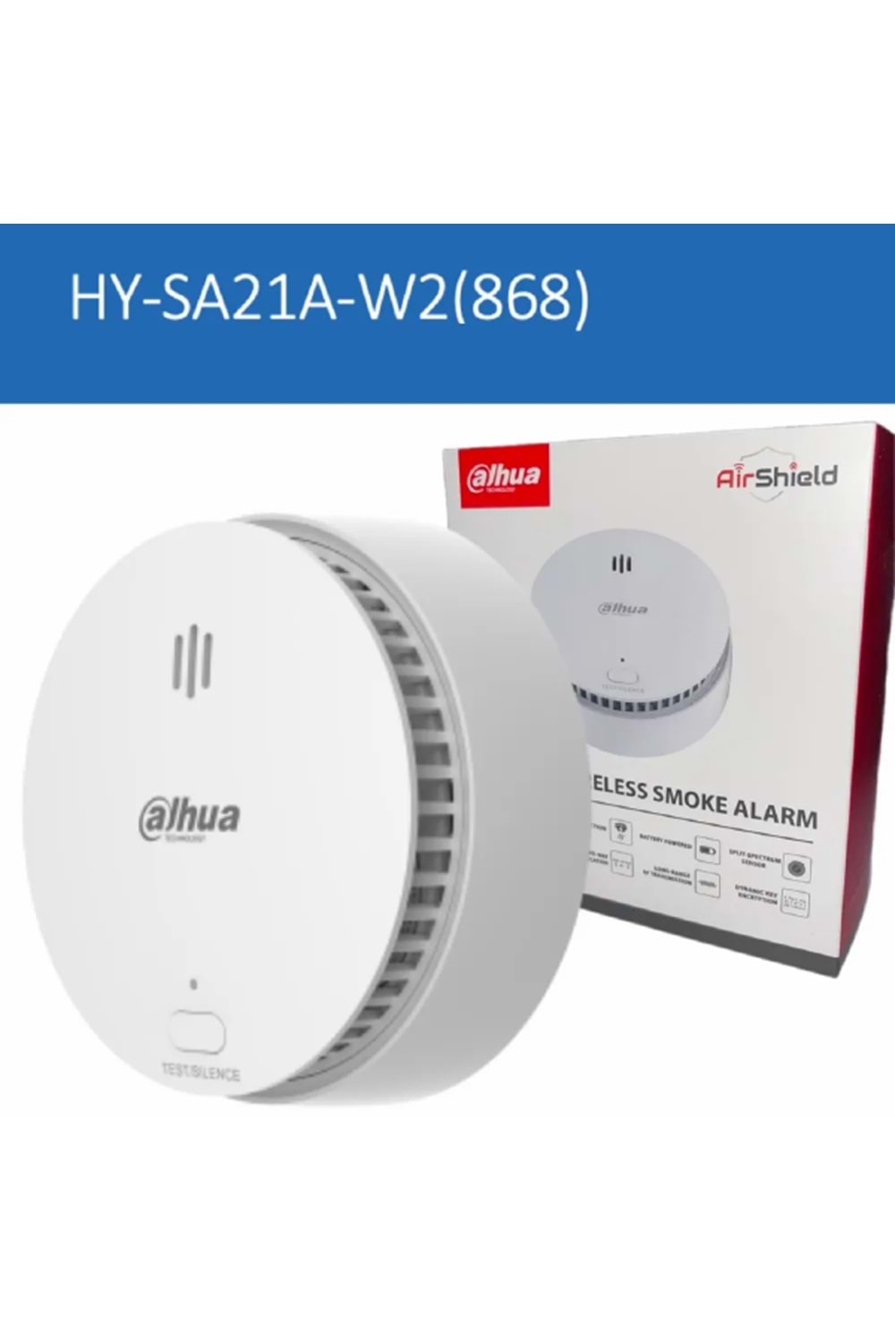 Dahua DHI-HY-SA21A-W2(868) Kablosuz Duman Dedektörü Beyaz
