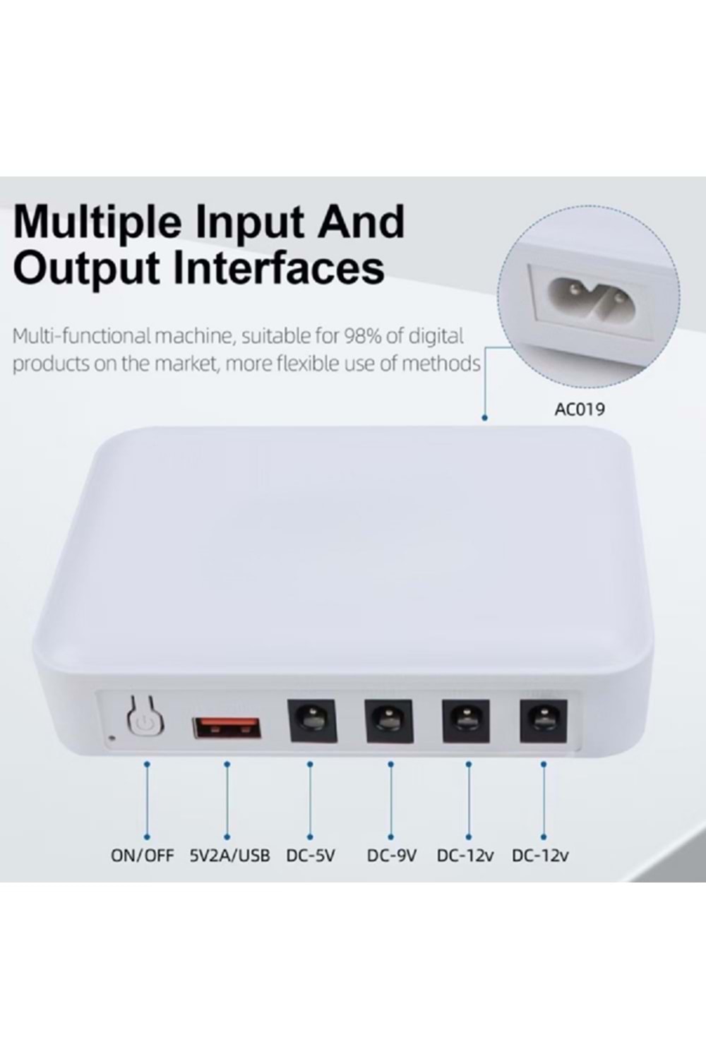 ALOSAT 8000mAH 5V-USB5V-9V-12V ÇIKIŞ MİNİ UPS