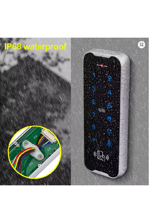 ALOSAT LS-40W METEL KASA Dokunmatik Tuş Takımı Kapı Şifreli Kart Okuyucu