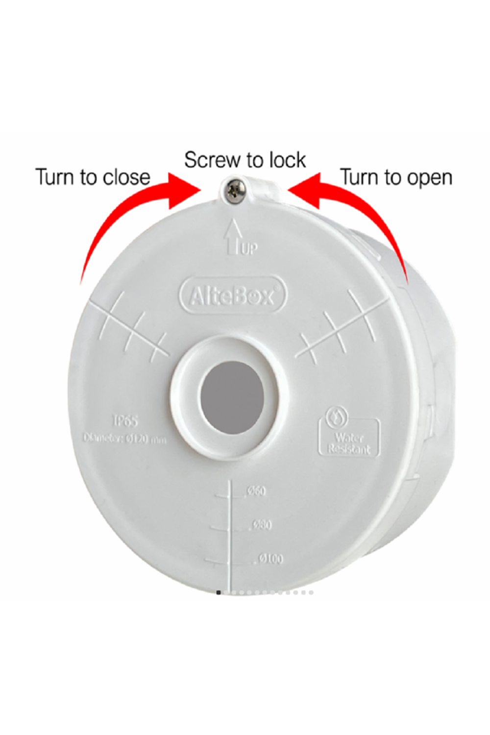 AB-7006 AlteBox-Click 120mm Camera Junction Box