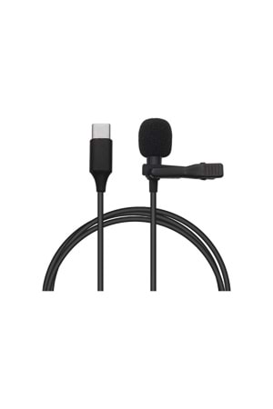 Paleon GL121 Type-C Girişli Yaka Mikrofonu Audio Kablo