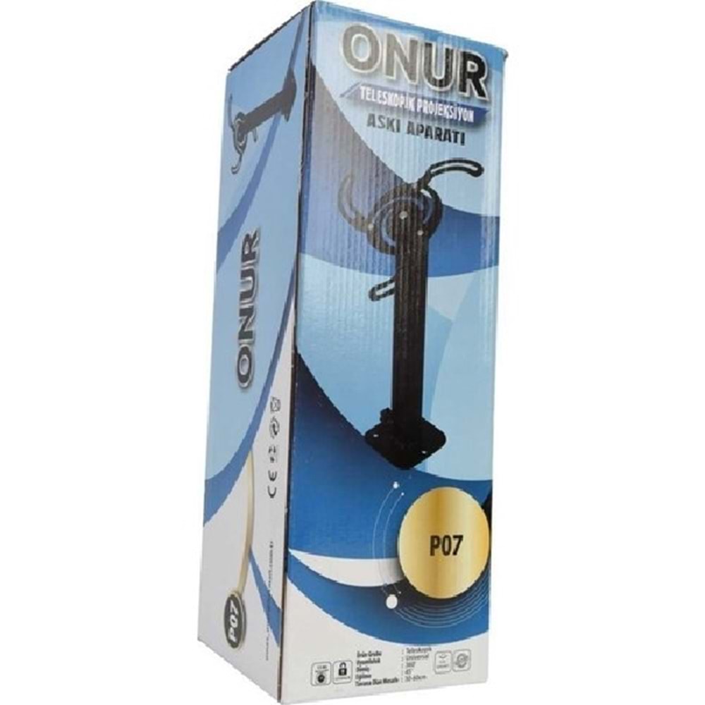 Onur P07 Teleskopik Projeksiyon Askı Aparatı Uzun ModelOnur
