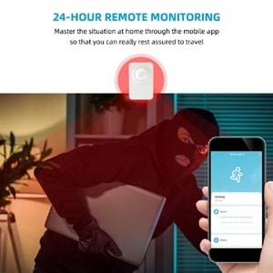 ALOSAT P06 Kablosuz Pır Dedektör Smart Home Tuya APP Wi-Fi PIR