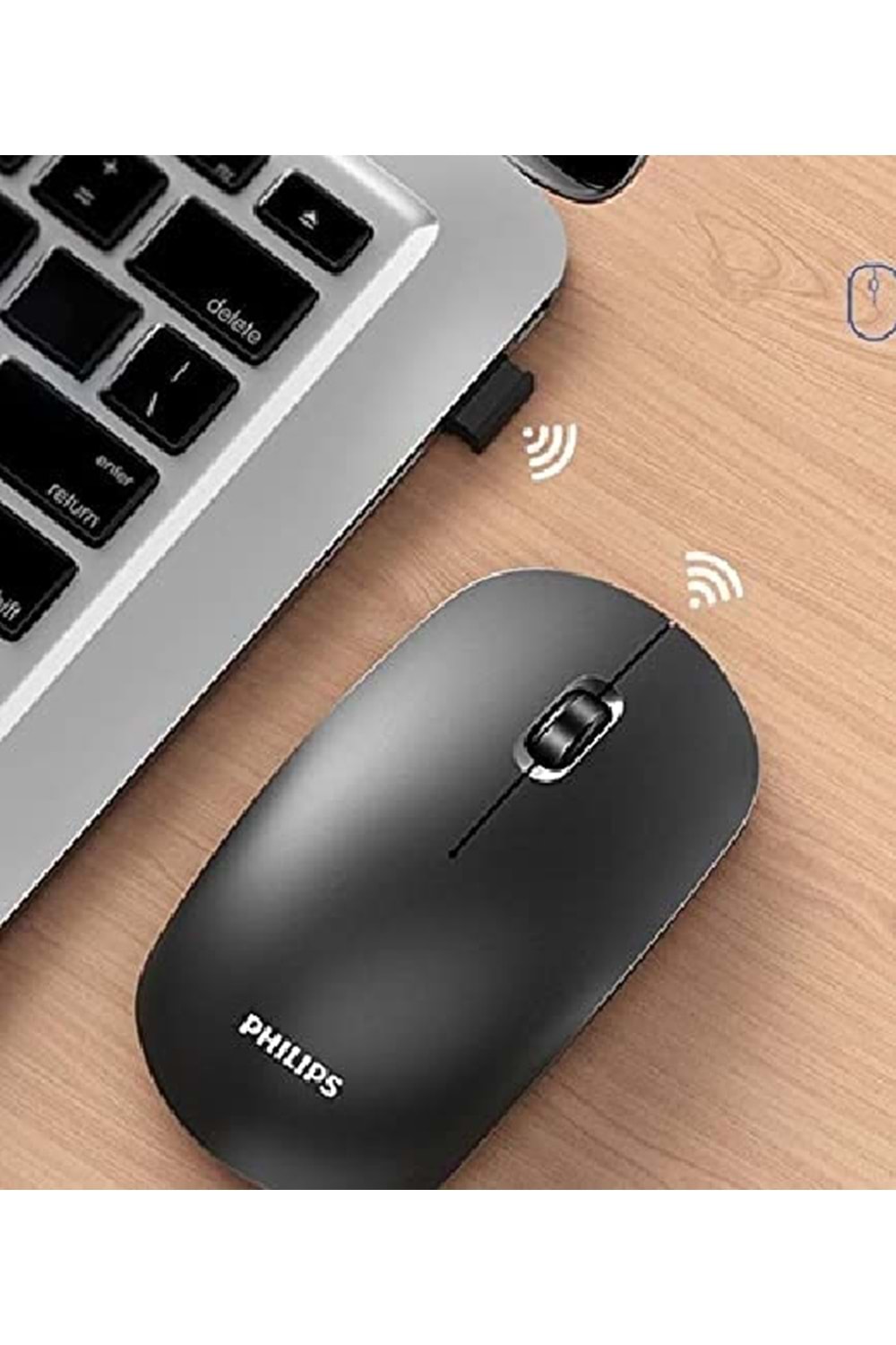 Philips SPK7315 M315 Kablosuz Sessiz Mouse 1200 Dpi Siyah Silent