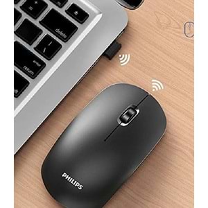 Philips SPK7315 M315 Kablosuz Sessiz Mouse 1200 Dpi Siyah Silent