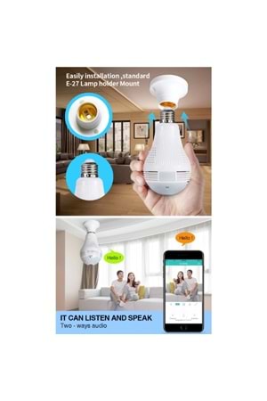 Yoosee 2MP 1080P Ys-07 Ampül Ip Güvenlik Kamerası